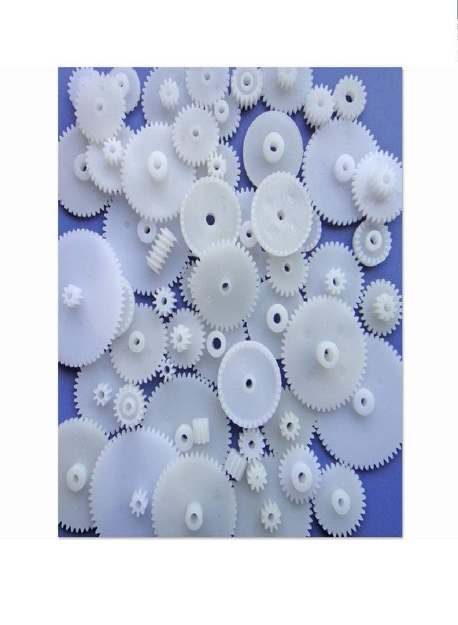 URIMPAVIDO 58PCS Small Gears Set Plastic Gears Module 0.5 for DC Motor DIY Model Toys RC Car Robot - Image 1